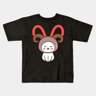 Aries Zodiac Cat Kids T-Shirt